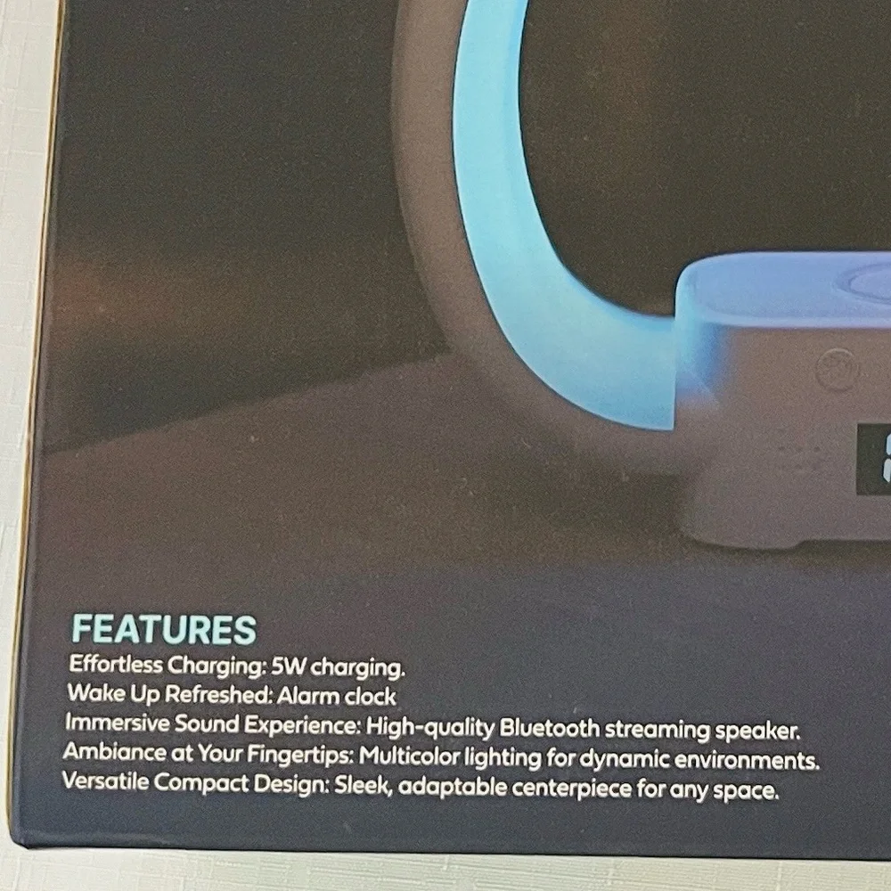 NIB~Bell + Howell / Speaker~Charging Lamp